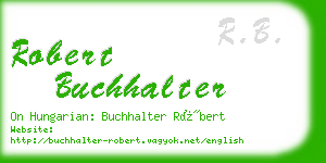 robert buchhalter business card